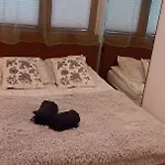 شقة A Beautiful Two-room Art-apartment With A Large Bathtub Smart Tv 100 Channel Netflix Very Fast Internet 600mbs1gbs For 1-3 Guests